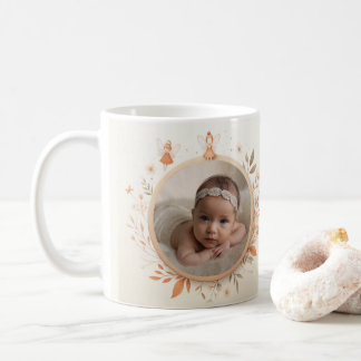 Customizable Mug with Fairy Frame for Baby Photo