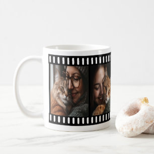 Customizable Mug with Old Retro Film Strip Frame 