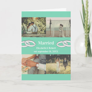 Customizable Multi Photo Wedding Family Gift  Card