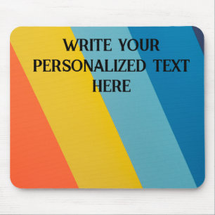 Customizable multicolour mouse pad
