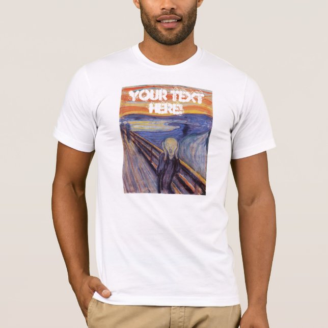 Customizable Munch's Scream T-Shirt (Front)