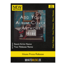 Customizable Music Release Poster with QR Code