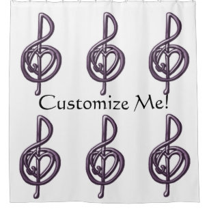 Customizable Music Treble Clef Any Colour
