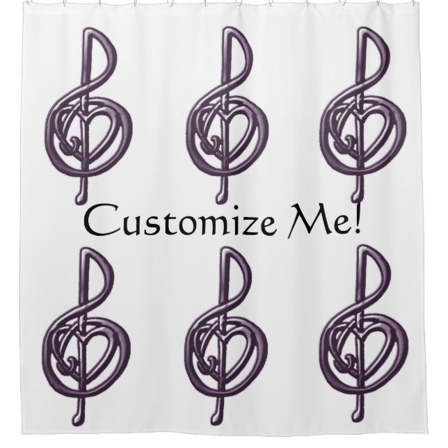 Customizable Music Treble Clef Any Colour (Front)
