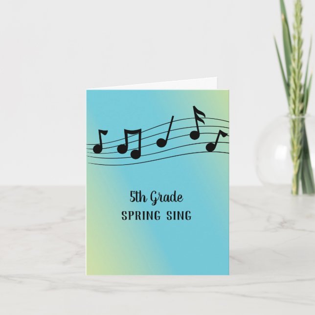 Customizable Musical Event School Church  Invitation (Front)