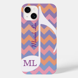 Customizable Musical Note & chevron Case-Mate iPhone 14 Case