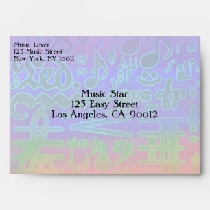 Customizable Musical Symbols Envelope
