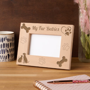 Customizable My Fur Babies  Etched Frames