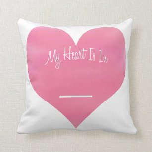 distance gifts customizable throw pillow heart