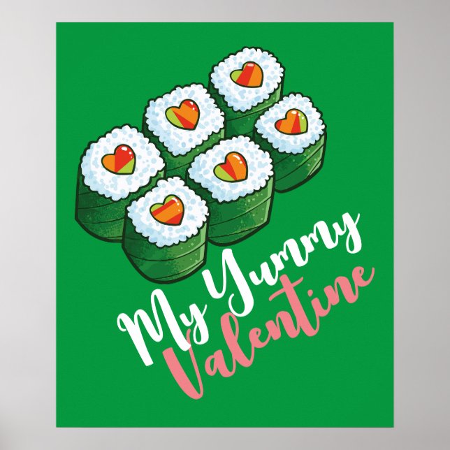 Customizable "My Yummy Valentine" Poster (Front)