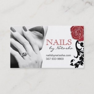 Customizable Nail Technician Business Cards