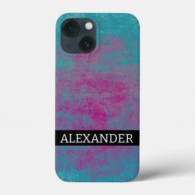Customizable name Abstract grunge texture Case-Mate iPhone Case (Back)
