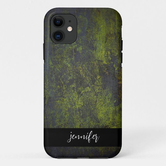 Customizable name Abstract grunge texture Case-Mate iPhone Case (Back)