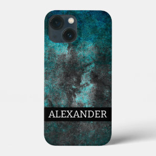 Customizable name. Abstract grunge texture iPhone 13 Mini Case