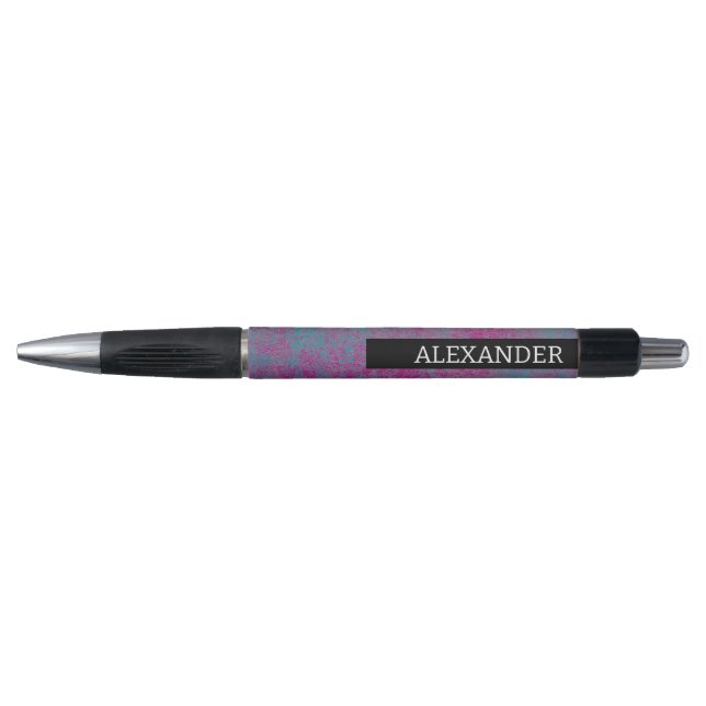 Customizable name Abstract grunge texture Pen (Front)