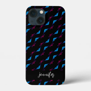 Customizable name Abstract smoke pattern iPhone 13 Mini Case