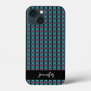 Customizable name Abstract smoke seamless pattern iPhone 13 Mini Case