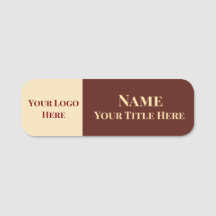 Customizable Name and Title Badge
