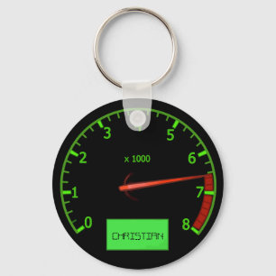 Customizable Name car revs keychains