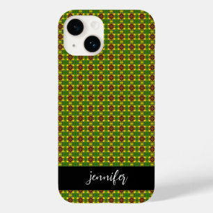 Customizable name Colourful floral pattern Case-Mate iPhone 14 Case