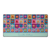 Customizable Name Crochet Granny Square