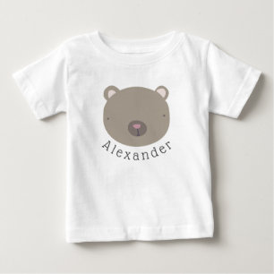 Customizable Name Cute Bear Baby T-Shirt