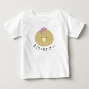 Customizable Name Cute Chick Baby T-Shirt