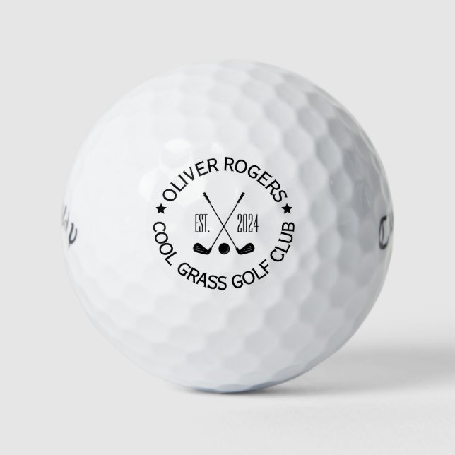 Customizable Name Golf Club Ball (Front)