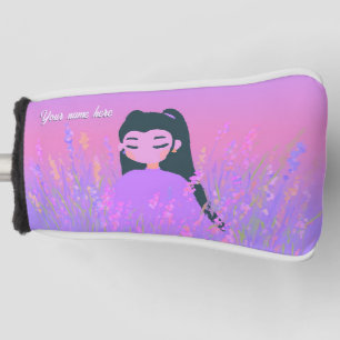 Customizable Name Golf Girl Lavender Daydream Head Cover