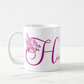 Customizable name Helen pretty pink floral vintage Coffee Mug