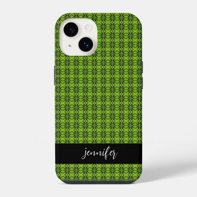 Customizable name Kiwi fruit pattern iPhone Case (Back)
