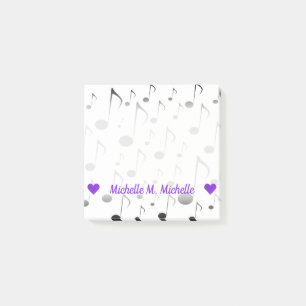 Customizable Name; Many Musical Notes Pattern