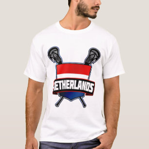 Customizable Name Number Dutch Lacrosse T-Shirt