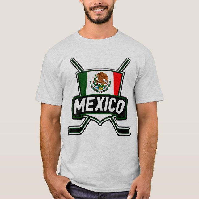 Customizable Name & Number Mexican Hockey T-Shirt (Front)