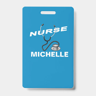 Customizable Name Nurse Badge