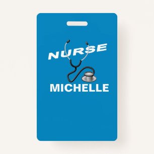 Customizable Name Nurse Badge