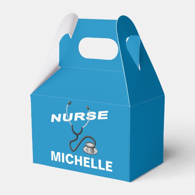 Customizable Name Nurse Favor Box (Front Side)