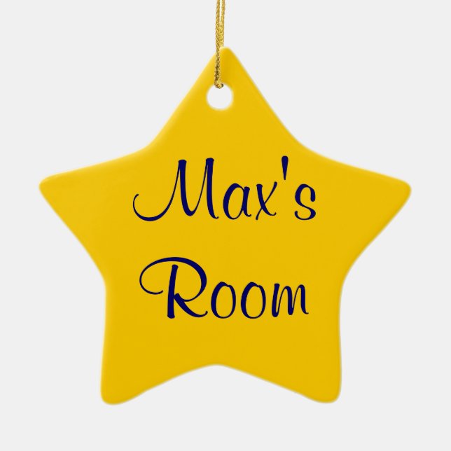 Customizable Name Ornament (Front)