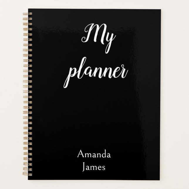 Customizable name, personal name planner (Front)