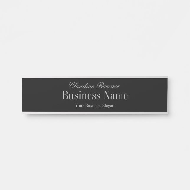 Customizable Name Plate Crafter Artist Business (Front)