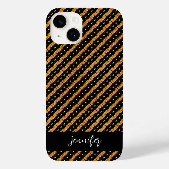 Customizable name Seamless colourful pattern Case-Mate iPhone Case (Back)