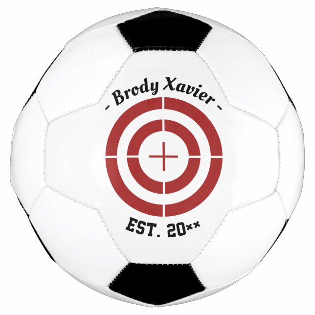 Customizable Name Target Practice Soccerball (Front)
