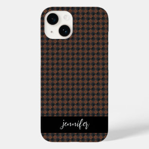 Customizable name Yellow and black pattern Case-Mate iPhone 14 Case