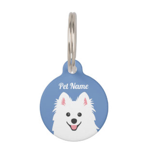 Customizable Named Japanese Spitz Dog Pet Tag