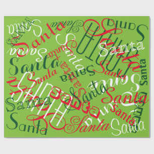 Customizable Names Wrapping Paper