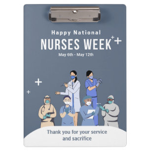 Customizable National Nurses Week Clipboard