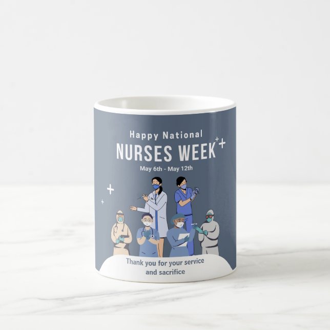 Customizable National Nurses Week Coffee Mug (Center)