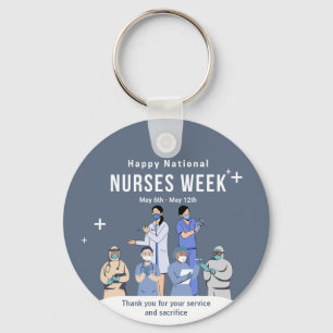 Customizable National Nurses Week Keychain