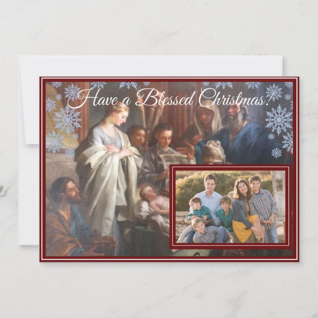 Customizable Nativity Christmas Card (Front)