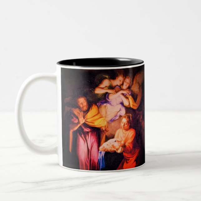 Customizable Nativity Prayer Mug (Left)
